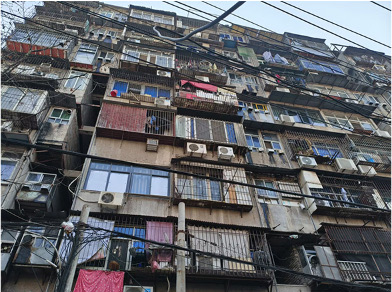 现状实景 老旧住宅楼立面