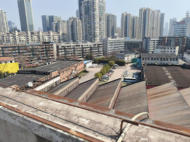 现状实景 旧厂房屋顶鸟瞰